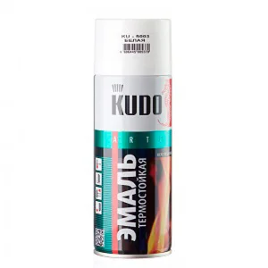 Эмаль термостойкая KU-5003 белая 0,52л KUDO  1 12