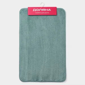 Коврик для дома Доляна Софт 50х80см бирюзовый 9653175