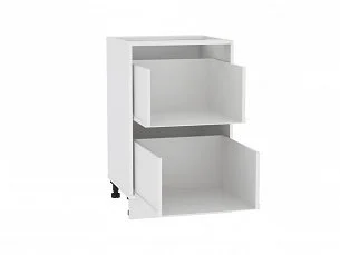 Корпус шкаф-стол напольный 800мм с 2 ящ. белый 70СЯ280Б (Горизонт)  1