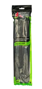 Хомут кабельный 5х400мм КСС нейлон черный упак-100шт 49790 (Fortisflex)  1