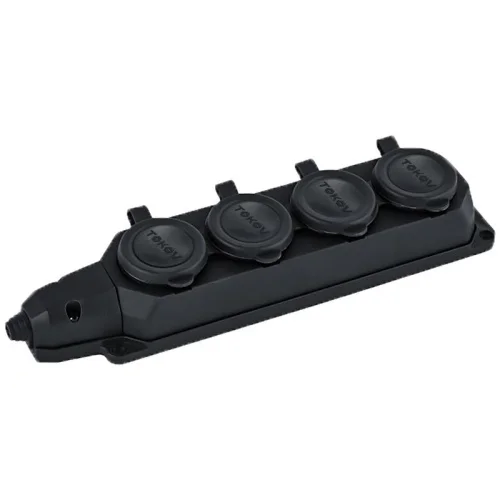 Колодка удлинителя 4-м 16А с заземл. каучук TKE-C05-KK4-Z (Tokov Electric)  1