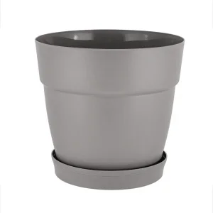 Горшок д цветов пласт.  Villa de Fiori  D170мм 2л с фиксируемым поддоном французский платан IG660110