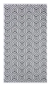 Полотенце махровое Этель  Ornament  белое на чёрном, 70х130 см, 100% хлопок, 420 гр м2 9472217  1