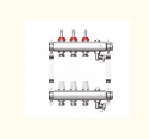 Коллекторная группа STI нерж.сталь 1 "х 3 выхода Евроконус 3/4 в сборе со встроенными расходомерами