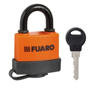 Замок навесной FUARO PL-WEATHER-3650 3key (PL-3650) красный англ.  блистер  12
