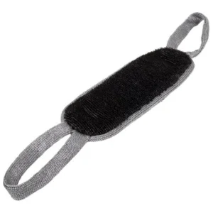 Мочалка из полипропилена "Мужская" двусторонняя, 37х13 см (57х13 см с ручками), medium/hard, для бан