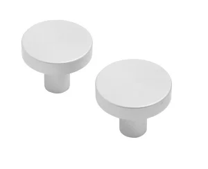 Ручка-кнопка мебельная StahlBuro AP2401 W матовый белый хром 2шт 16792