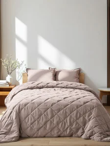 Покрывало Этель евро 220х240±5см светло-серый 100% п э велюр 10416645  1