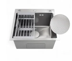 Мойка нерж. сталь "Knois" 500х500х220мм толщ. 0,8мм сатин KN505005 (Dikalan) *1