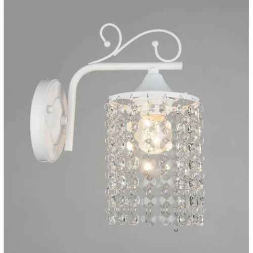 Бра белый каркас хрусталь 1831 1w WT  1 4