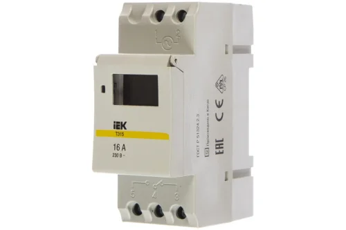 Таймер цифровой ТЭ15 16А 230В на DIN-рейку MTA10-16 (IEK)  1 100
