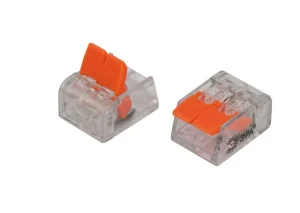 Клемма компактная серия 221 с рычагом 2 отверстия 0.2-4 мм2 упак-4шт Б0067907 (Эра) *1