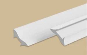 Угол внутренний - галтель 22х22мм 2,7м, 001 Белый УвГ22 (Идеал)