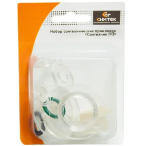 Набор сантехн. прокладок д смесителя  Сантехник  № 2 в блистере  1 140