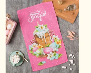 Полотенце кухонное Доляна Светлая пасха 35х60см 100% хлопок 160г/м2 4682750 *1