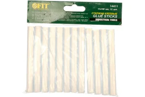 Стержни клеевые бесцветные 11мм х 100мм 12шт Fit 14411  1