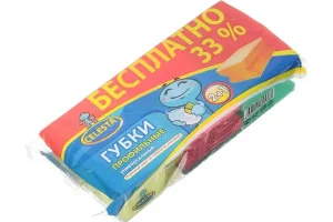Celesta Губки профильные универсальные, 2+1 шт