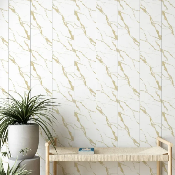 Панель ПВХ Stella Light Slim Мрамор Бьянко 671/1 2600х250х5