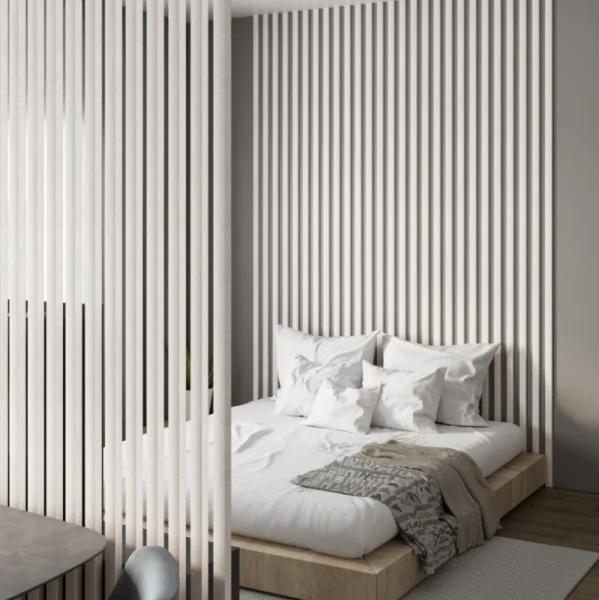 Рейка интерьерная МДФ Stella Бриона Light Ясень Айвори 16х40х2700мм