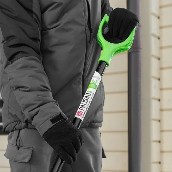 Лопата снегоуборочная полипропилен 400х417х1390мм алюм. черенок Base Palisad 61395