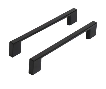 Ручка-скоба мебельная StahlBuro A302-128 BL матовый черный 2шт 16668