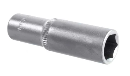 Головка торцевая 6-гранная 1 4  10мм сталь Cr-V удлиненная Зубр Мастер Flank 27717-10