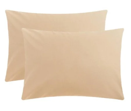 Комплект наволочек Этель 50х70см -2шт бежевый поплин 125 г/м2 6925298