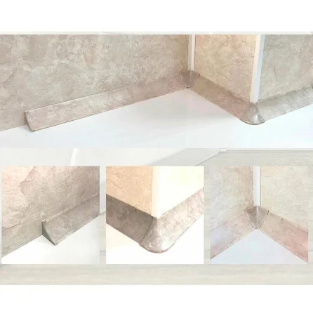 Набор комплектующих к плинтусу для столешницы Лофт светло-бежевый 549  1 10