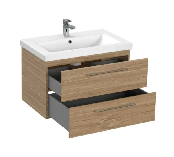 Тумба под раковину подвесная Cersanit LARA 70 для COMO 70 орех 64136