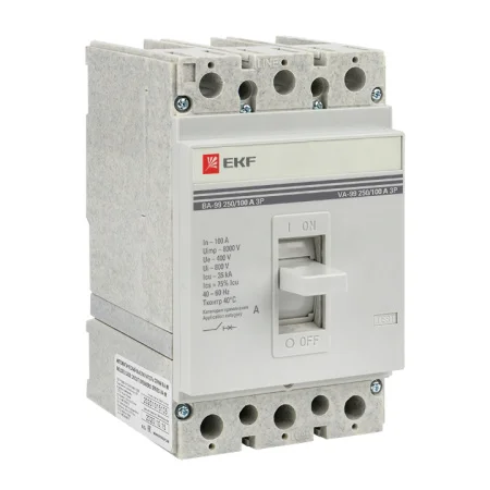 Выключатель автоматический 3п 250/100А 35кА ВА-99 PROxima mccb99-250-100 EKF