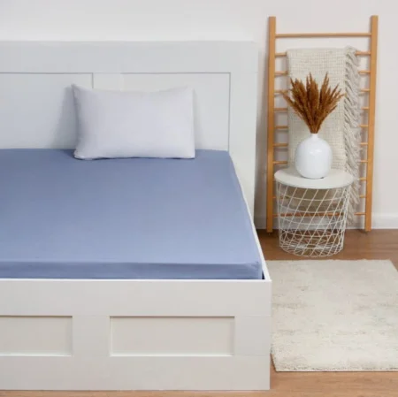 Простыня Этель 200х215см голубой 100% хлопок поплин125г/м2 9241744