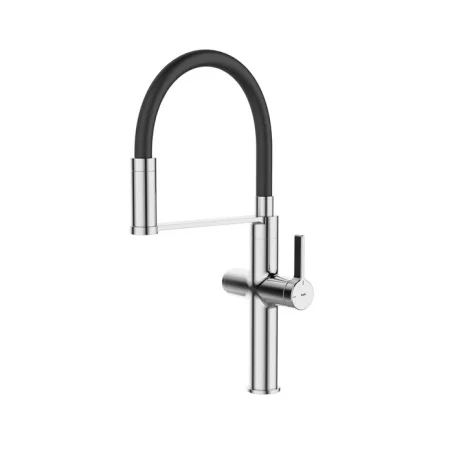 Смеситель д кухни одноруч.  Ikon  с гибким изливом и с подкл фильтра пит воды хром IKNSBFFi05 (Iddis