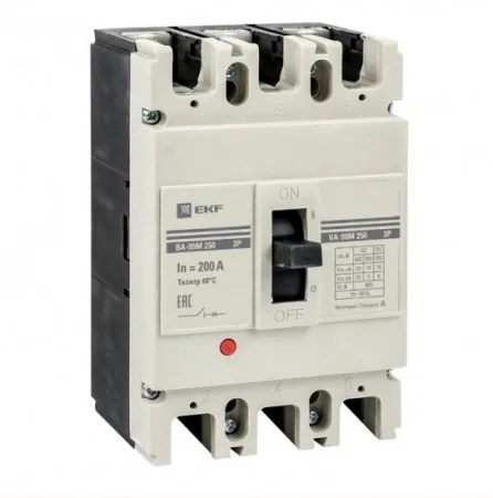 Выключатель автоматический 3п 250/200А 35кА ВА-99М PROxima mccb99-250-200m EKF