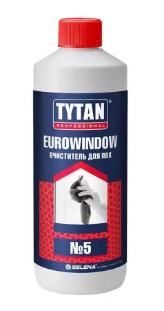 Очиститель для ПВХ № 5 сильнорастворяющий Professional EUROWINDOW 950мл 10856 (Tytan)  12 (-20)