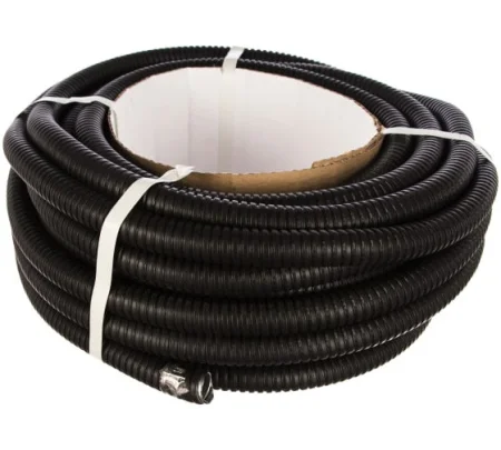 ЭРА Металлорукав Р3-ЦПнг-20 ЭРА (черный) с протяжкой 20м