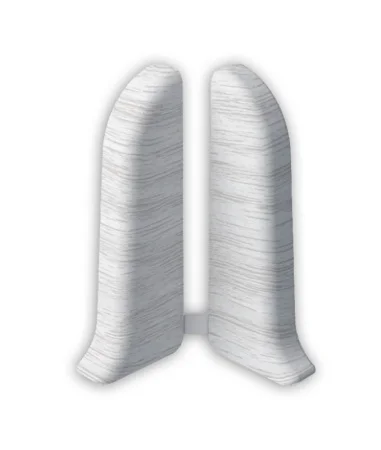 Заглушки для плинтуса (левая/правая) 362 Акация белая 55мм Лексида