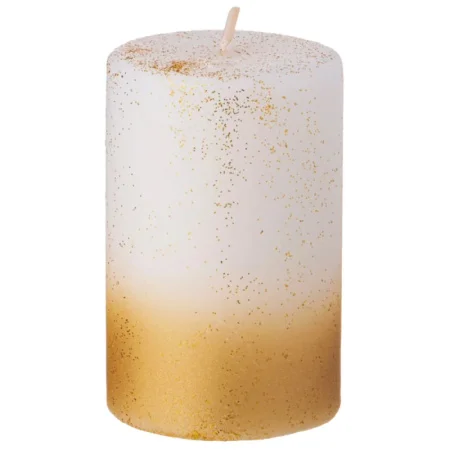 Свеча Bronco столбик золотая 8х5см 315-327 *1/50