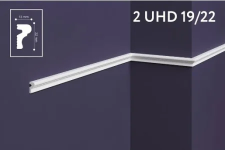 Молдинг настенно-потолочный UHD Polymer 2 19 22 2м Солид   1 55