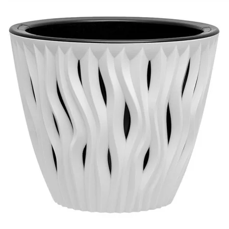 Кашпо для цветов ВМС Вдохновение К1362 Белый/черный 3л