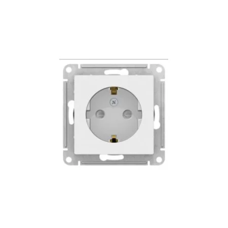 Механизм розетки 1-м СП AtlasDesign 16А с заземл. бел. SchE ATN000143