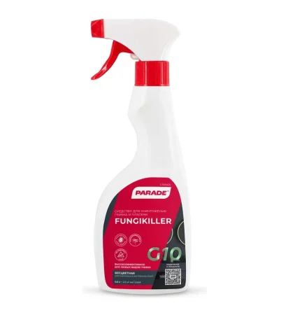 Средство для уничтожения грибка PARADE G10 Fungikiller Бесцветный 0,5л 0006269  1 12