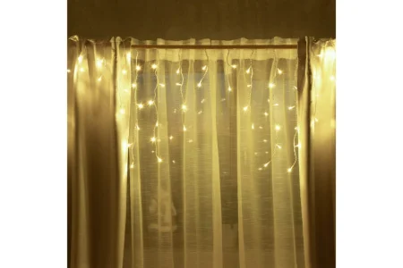 Гирлянда VEGAS «Бахрома» 2х0,6м IP20 48 разноцветных LED ламп 12 нитей контроллер 8 режимов прозрачн