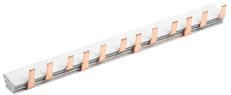 Шина соединительная PIN 3п 63А 12 мод. (дл. 22 см) YNS21-3-063-22-12 (IEK)  10