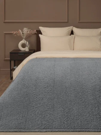 Плед Texrepublic 150х200см иск. мех овчина TCH SH DKGY2 041/1520 NC 93191 *1