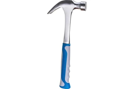 Молоток-гвоздодер 450гр фиберглассовая рукоятка цельнометаллический РемоКолор 38-3-345