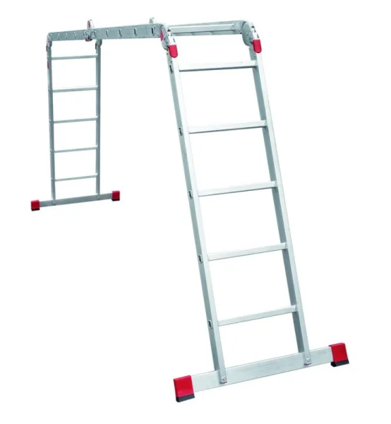 Лестница-трансформер 5 ступеней 4 секции ширина 400мм алюминиевая Новая Высота NV 3320 3320405