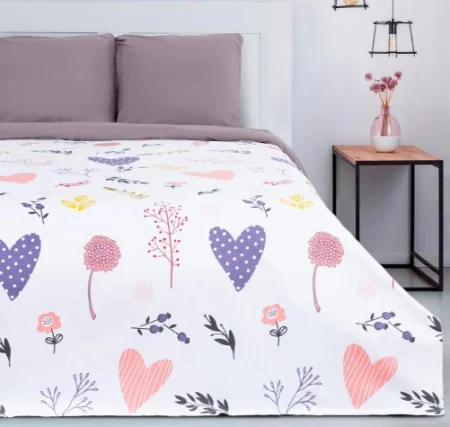 Покрывало "Этель" евро Flower garden, 200*215 см, 100% хлопок 5248201*1