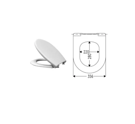 Сиденье для унитаза Haro SundNovi Зунд стальное крепление с микролифтом, быстросъемное С4503Y 541093