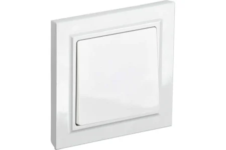 Выключатель 1-кл СП  Brite  ВСР10-1-0-БрБ 10А в сборе белый IEK BR-V10-0-10-K01-F