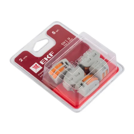 Клемма строительно-монтажная СМК 222-412 (упак 5 шт) plc-smk-412b (EKF)  1